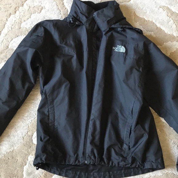 Black The North Face rain jacket